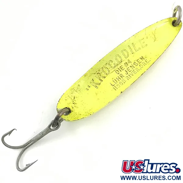 Luhr Jensen Krocodile Die #4 Cucharilla, Amarillo, 19g, Gran Lance, #4502