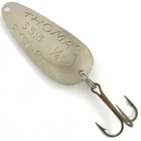 Thomas Cyclone Cucharilla, Níquel / Rojo, 7g, Diseño Lágrima, #4506