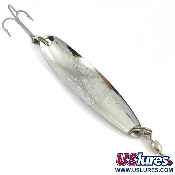 Luhr Jensen Krocodile Die #4 Cucharilla, Níquel martilleado, 14g, #4507