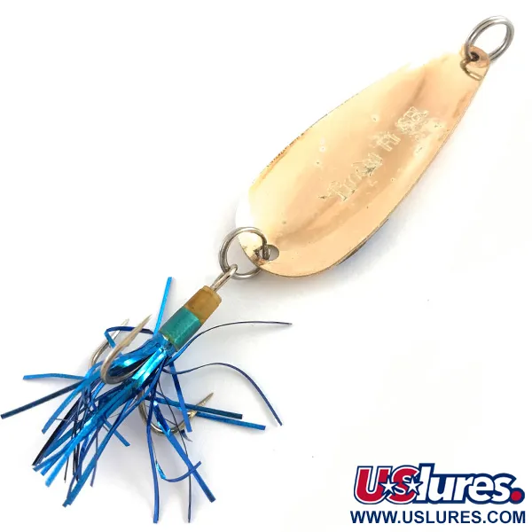 Lindy Lindy Finsel Cucharilla, Gold / Blue, 10g, bañado oro, #4530