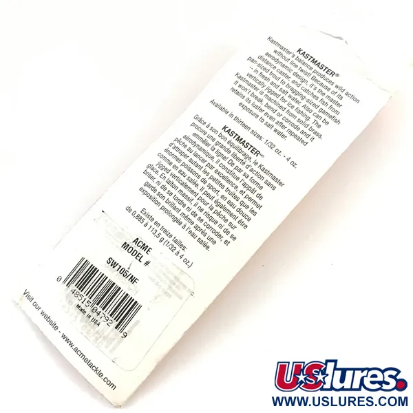 Acme Kastmaster UV Cucharilla, Orange UV Glow, 3.5g, UV-reactivo, #4546