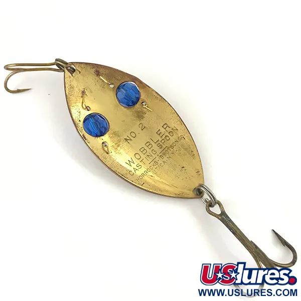 Horrocks-Ibbotson Wobbler Cucharilla, Latón/Azul, 23g, Ojos, #4553