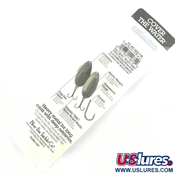 Blue Fox Pixee Cucharilla, Hammered Nickel / Blue, 24g, UV Bright, #4588