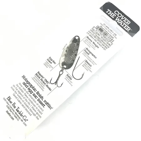 Blue Fox Rattlin Pixee UV Cucharilla, Azul/Amarillo, 24g, Sonar, #4590