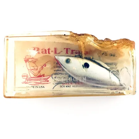 Bill Lewis Rat-L-Trap Lipless Crankbait, Plateado, 10g, Vintage, #4622