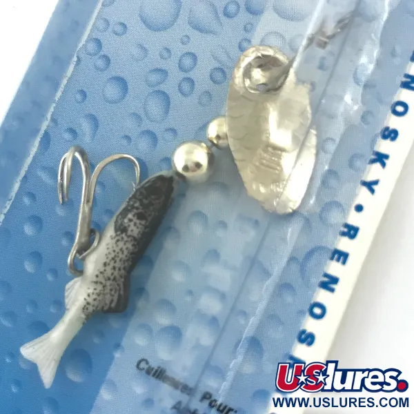 Renosky Sonic Swing Minnow 0 Señuelo, Plata, 2g, Tail-Flex, #4639