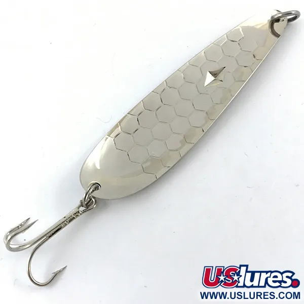 Luhr Jensen Diamond King 4 Cucharilla, Plata martillada, 14g, #4657