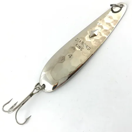Luhr Jensen Diamond King 4 Cucharilla, Plata martillada, 14g, #4657