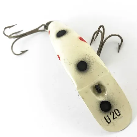 Worden Flatfish Señuelo, Blanco/Rojo/Negro, 9g, Modelo U 20, #4658