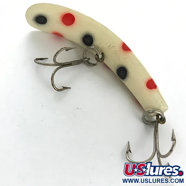 Worden Flatfish Señuelo, Blanco/Rojo/Negro, 9g, Modelo U 20, #4658