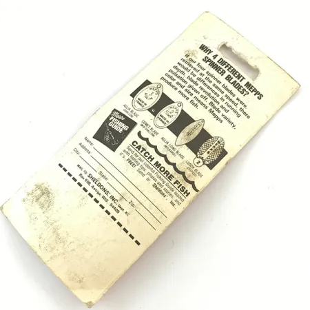 Mepps Aglia 1 Cucharilla, Rojo/Blanco/Oro, 3.5g, Giro Inmediato, #4660