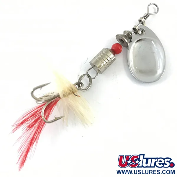 South Bend 4668 Cucharilla, Plata, 4g, Triple con plumas, #4668