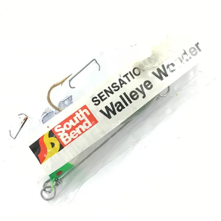 South Bend Walleye Wonder Spinnerbait, Níquel/Verde/Blanco, 14g, #4670