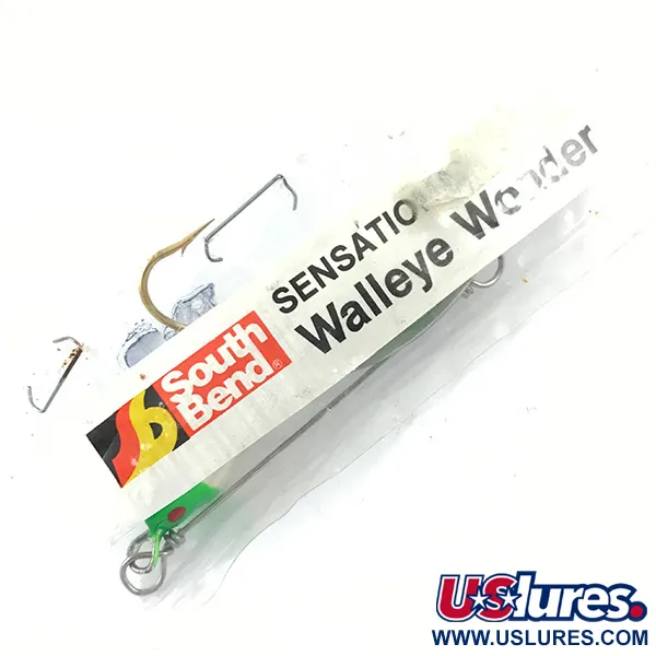 South Bend Walleye Wonder Spinnerbait, Níquel/Verde/Blanco, 14g, #4670