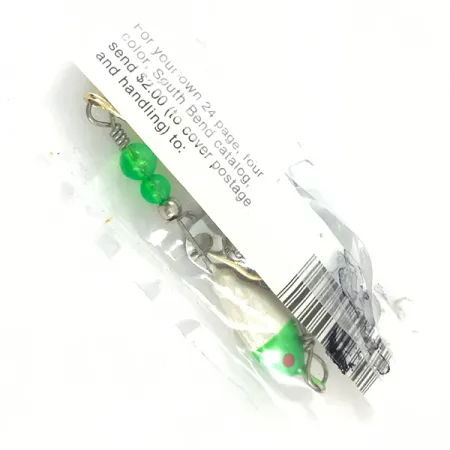 South Bend Walleye Wonder Spinnerbait, Níquel/Verde/Blanco, 14g, #4670