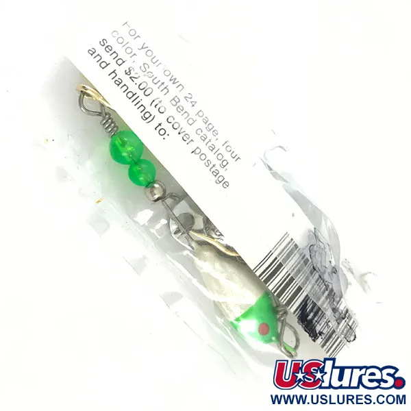 South Bend Walleye Wonder Spinnerbait, Níquel/Verde/Blanco, 14g, #4670