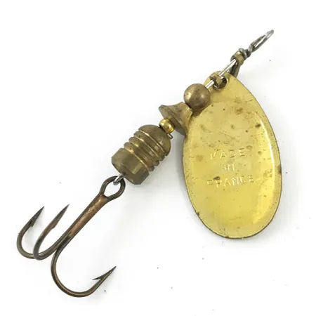 Mepps Aglia 2 (1950s) Cucharilla, Oro, 4,5g, Vintage, #4671