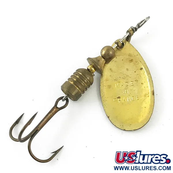 Mepps Aglia 2 (1950s) Cucharilla, Oro, 4,5g, Vintage, #4671