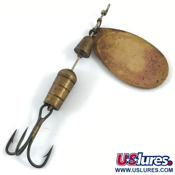 Mepps Aglia 3 (1950s) Cucharilla, Oro, 7g, Vintage, #4672