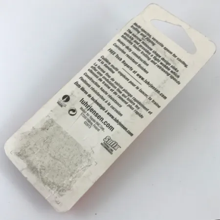 Luhr Jensen Krocodile Die #3 Cucharilla, Níquel/Rojo, 10g, #4681