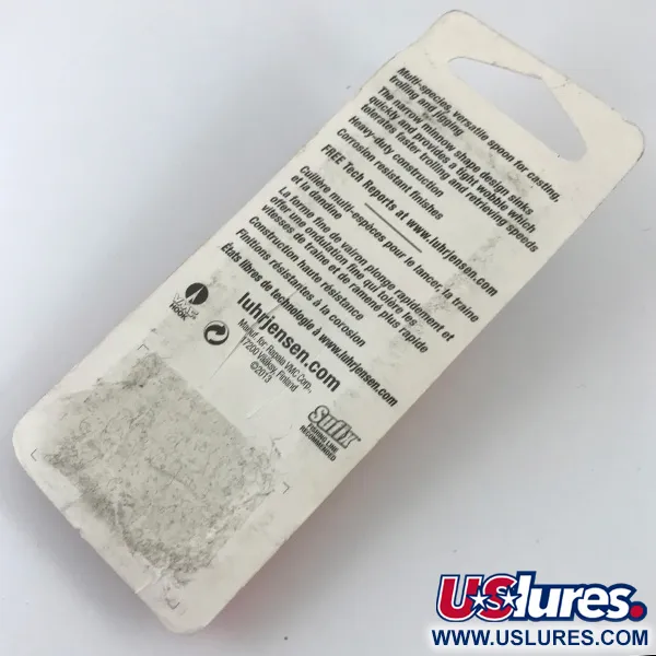 Luhr Jensen Krocodile Die #3 Cucharilla, Níquel/Rojo, 10g, #4681