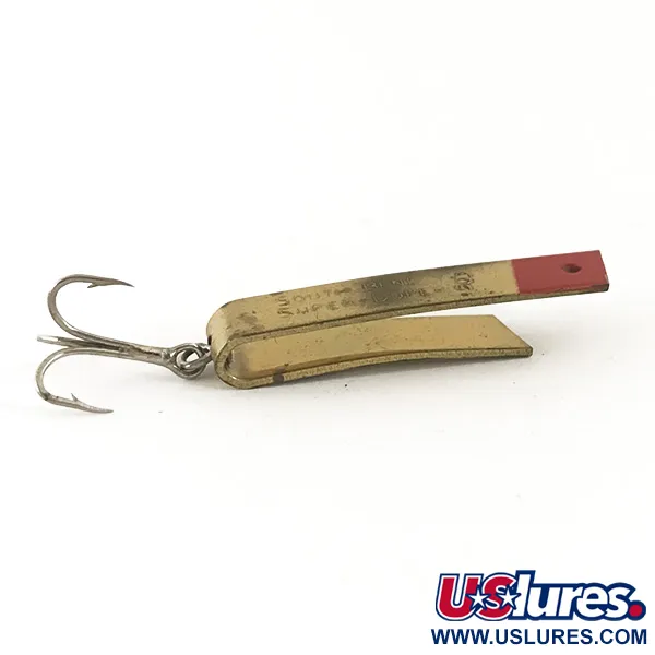 South Bend Super-Duper 503 Cucharilla, Latón / Rojo, 4.3g, USA, #4685