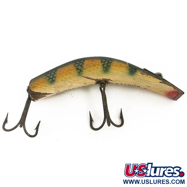Kautzky Lazy Ike Señuelo, Perca, 7g, Madera Vintage, #4693