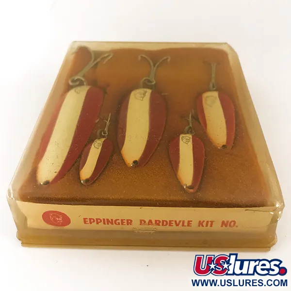 Eppinger Dardevle Kit Cucharillas, Rojo/Blanco/Níquel, 28g, #4694