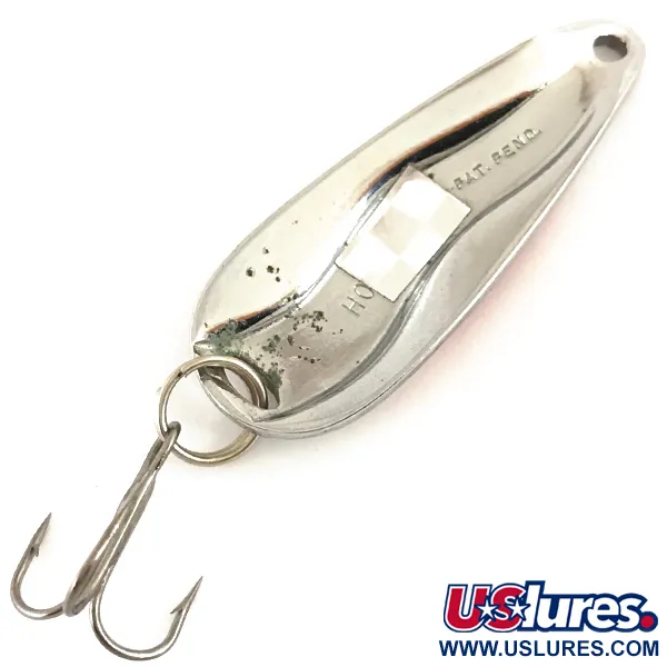 Cucharilla Luhr Jensen Hot Shot W, Níquel/Rojo/Blanco, 9g, Vintage, #4703