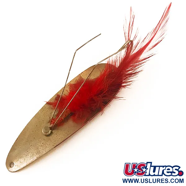 Eppinger Weedless Dardevle Cucharilla, Rojo/Blanco, 28g, Antialgas, #4744