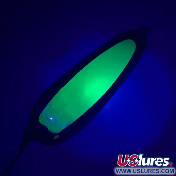 Luhr Jensen Flutter Spoon UV Cucharilla, Verde neón, 7,5g, UV, #4746