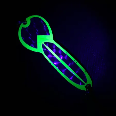 Glen Evans Loco 3 UV Cucharilla, Níquel/Amarillo, 17g, UV, #4761