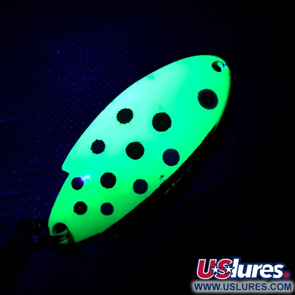 Thomas Buoyant UV Cucharilla, Verde Fluorescente/Blanco Perla, 5g, #4768