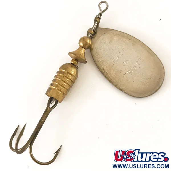 Vintage Mepps Aglia 3 Cucharilla, Latón, 7g, Patent Brevete, #4776