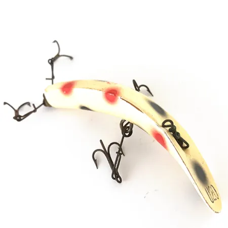 Yakima Bait Worden Flatfish Señuelo, Blanco/Rojo/Negro, 9g, Curvatura, #4791