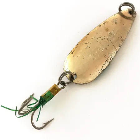 Cucharilla Lindy Finsel, Oro / Verde, 10g, Chapado oro, #4798