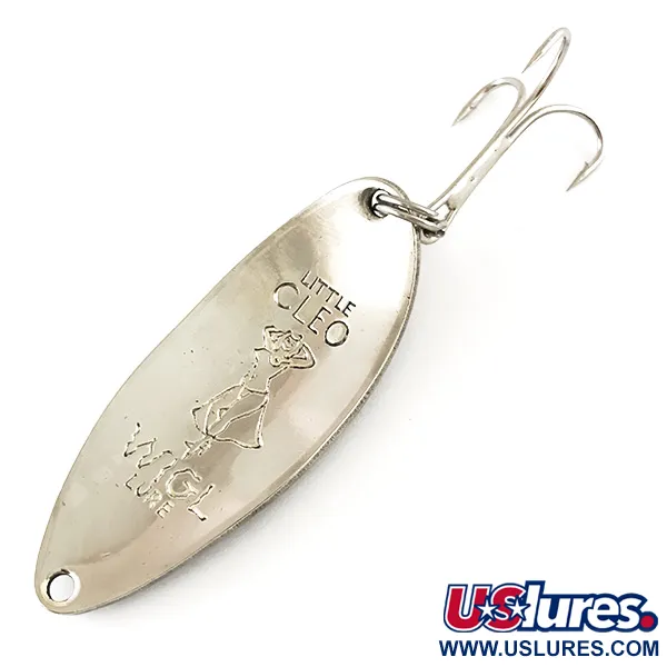 Acme Little Cleo (Hula Girl) Ondulante, Níquel/Azul/Rojo, 14g, #4809