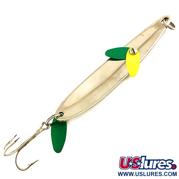 Bay de Noc Laker Taker UV Cucharilla, Plata/Amarillo UV, 21g, UV, #4811