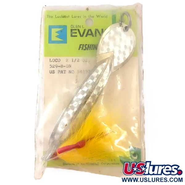 Glen Evans Loco 5 Cucharilla, Níquel, 58g, Efecto Holográfico, #4826
