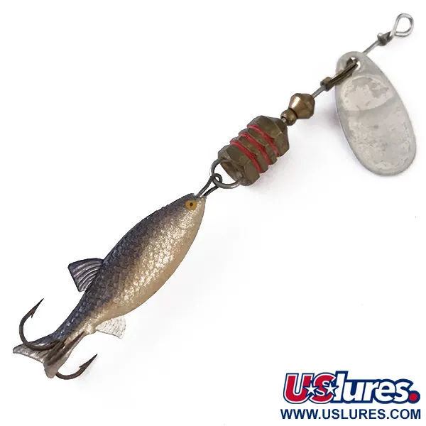 Mepps Comet Mino 0 Cucharilla, Plateado, 3,5g, Vinilo minnow, #4832