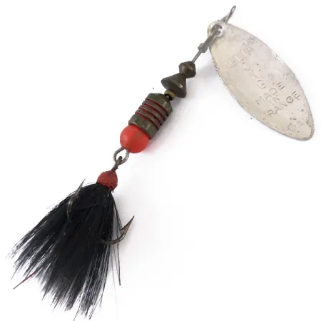 Mepps Aglia Long 1 Dressed Cucharilla, Plata, 4.5g, Hoja Sauce, #4834