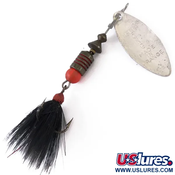 Mepps Aglia Long 1 Dressed Cucharilla, Plata, 4.5g, Hoja Sauce, #4834