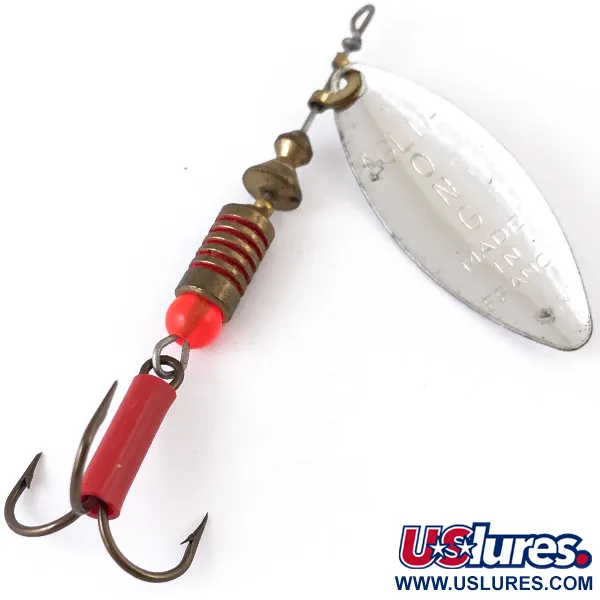 Mepps Aglia Long 2 Cucharilla, Plata, 7.4g, Hoja Sauce, #4835