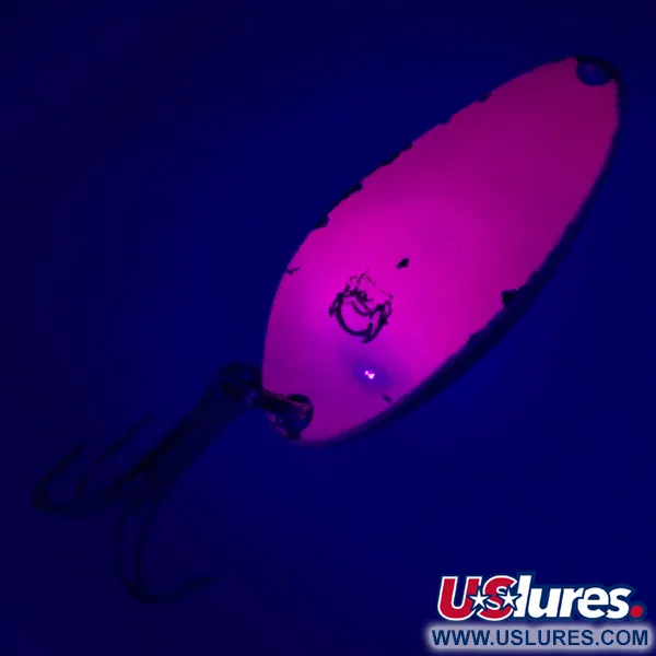 Dardevle Devle Dog 5300 UV Cucharilla, Rosa/Níquel, 10g, UV Glow, #4845