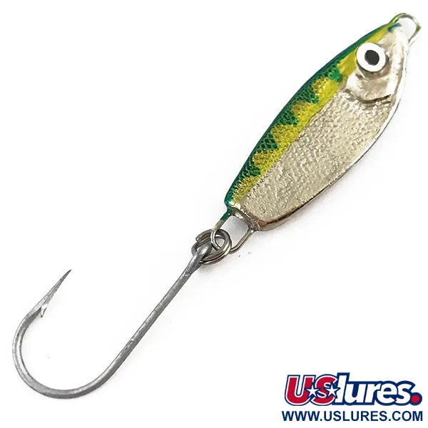 Luhr Jensen Crippled Herring Jig, Perca, 7g, Níquel martilleado, #4857