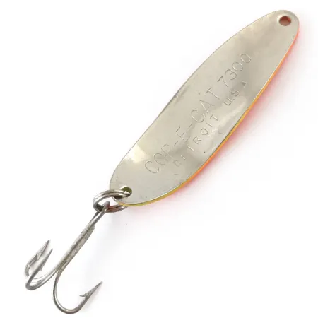 Dardevle Cop-E-Cat 7300 UV Cucharilla, Amarillo/Naranja/Níquel, 10g, #4887