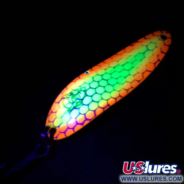 Dardevle Cop-E-Cat 7300 UV Cucharilla, Amarillo/Naranja/Níquel, 10g, #4887