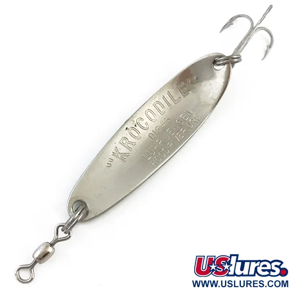 Luhr Jensen Krocodile Die #3 Cucharilla, Amarillo/Verde, 10g, #4905