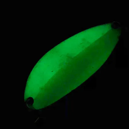 Acme Little Cleo Glow Cucharilla, Blanco/Verde/Níquel, 19g, Glow, #4911