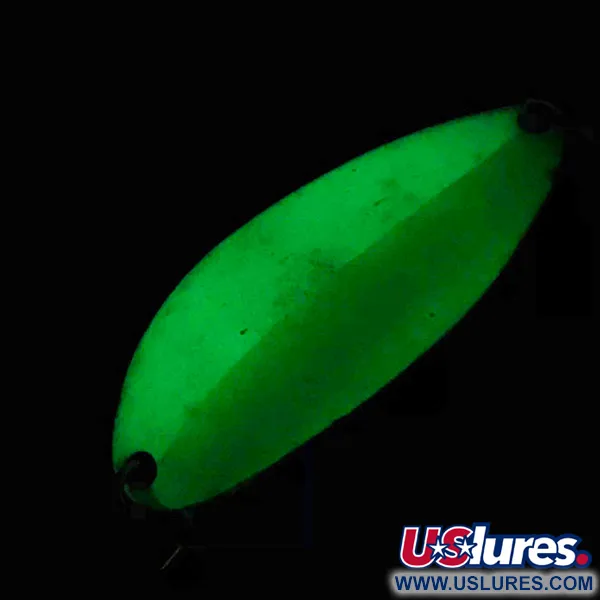 Acme Little Cleo Glow Cucharilla, Blanco/Verde/Níquel, 19g, Glow, #4911